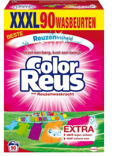 Color Reus Waspoeder Wasmiddel - Voordeelverpakking - 90 wasbeurten