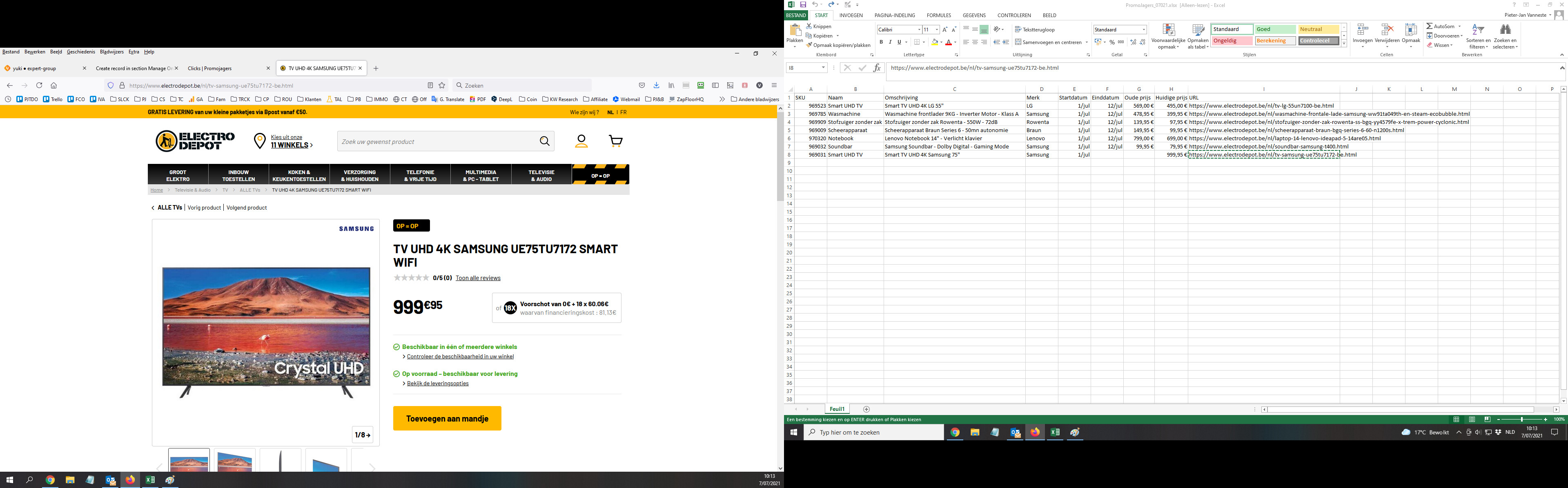 Smart TV UHD 4K Samsung 75"