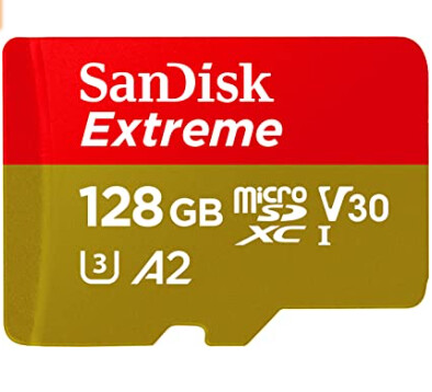 SanDisk SDSQXA1 Extreme Micro SDXC UHS-I Class 10 Geheugen Kaart Met Adapter, 128GB
