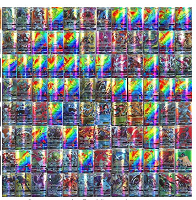 Pokemon Cards Pack, Sinwind Pokemon Flash Cards Original 100st GX MEGA pokémon kaarten, Pokemon Trading Cards Game (95GX + 5MEGA)