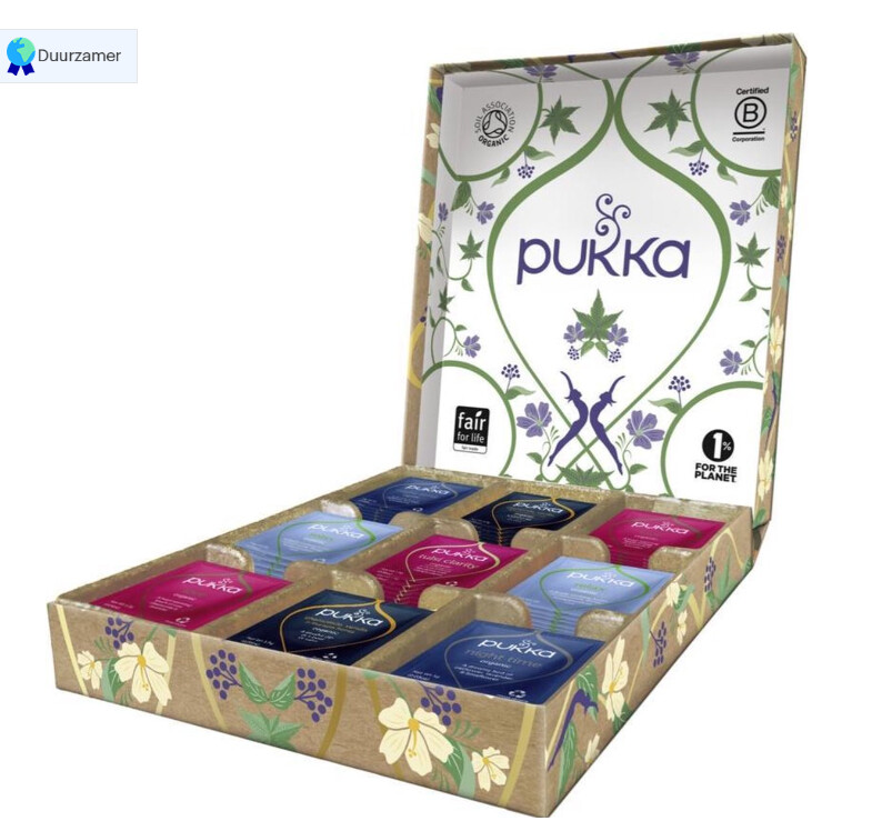 Pukka Relax Theeselectie Geschenkdoos - 5 blends biologische kruidenthee - 45 zakjes