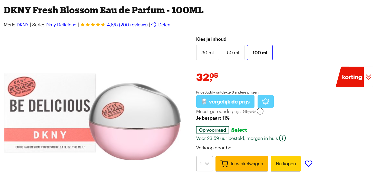 DKNY Be Delicious 'Fresh Blossom' 100 ml koopje bij Bol