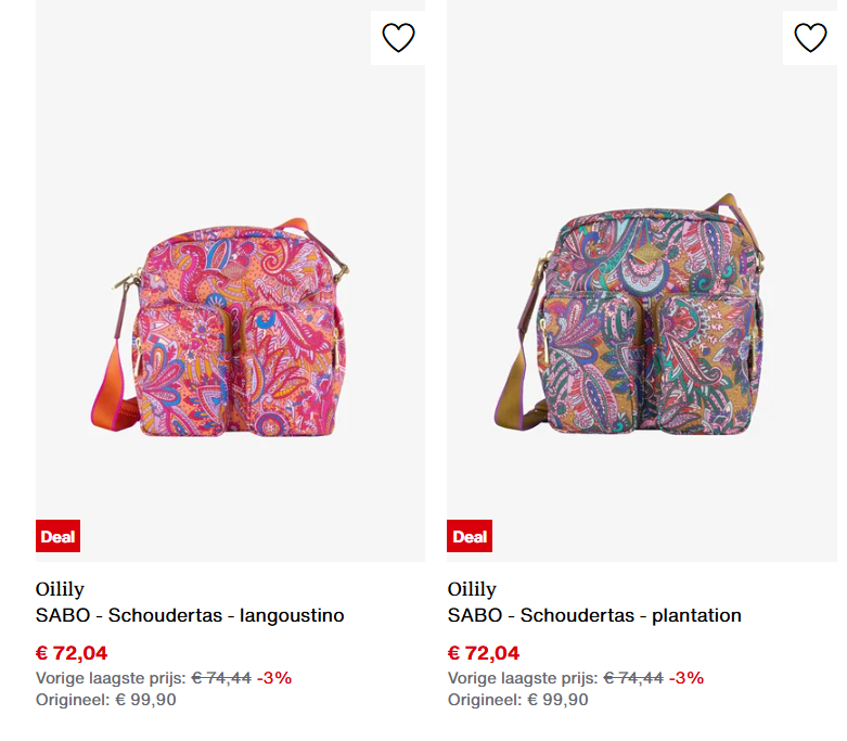 -28% op SABO handtas Oilily bij Zalando