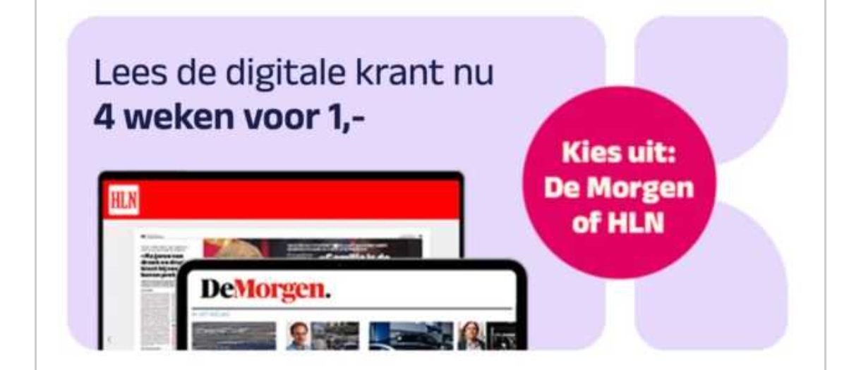 Digitale krant voor 1€ per maand