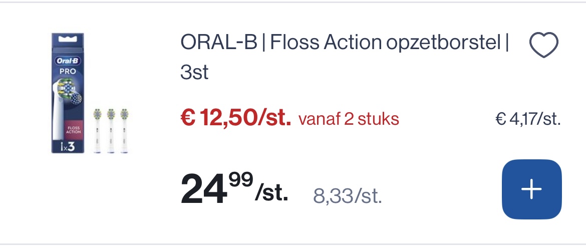 Oral B opzetborstels -50%