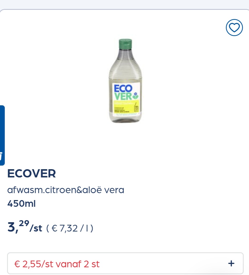 Ecover afwasm.citroen&aloë vera 450ml