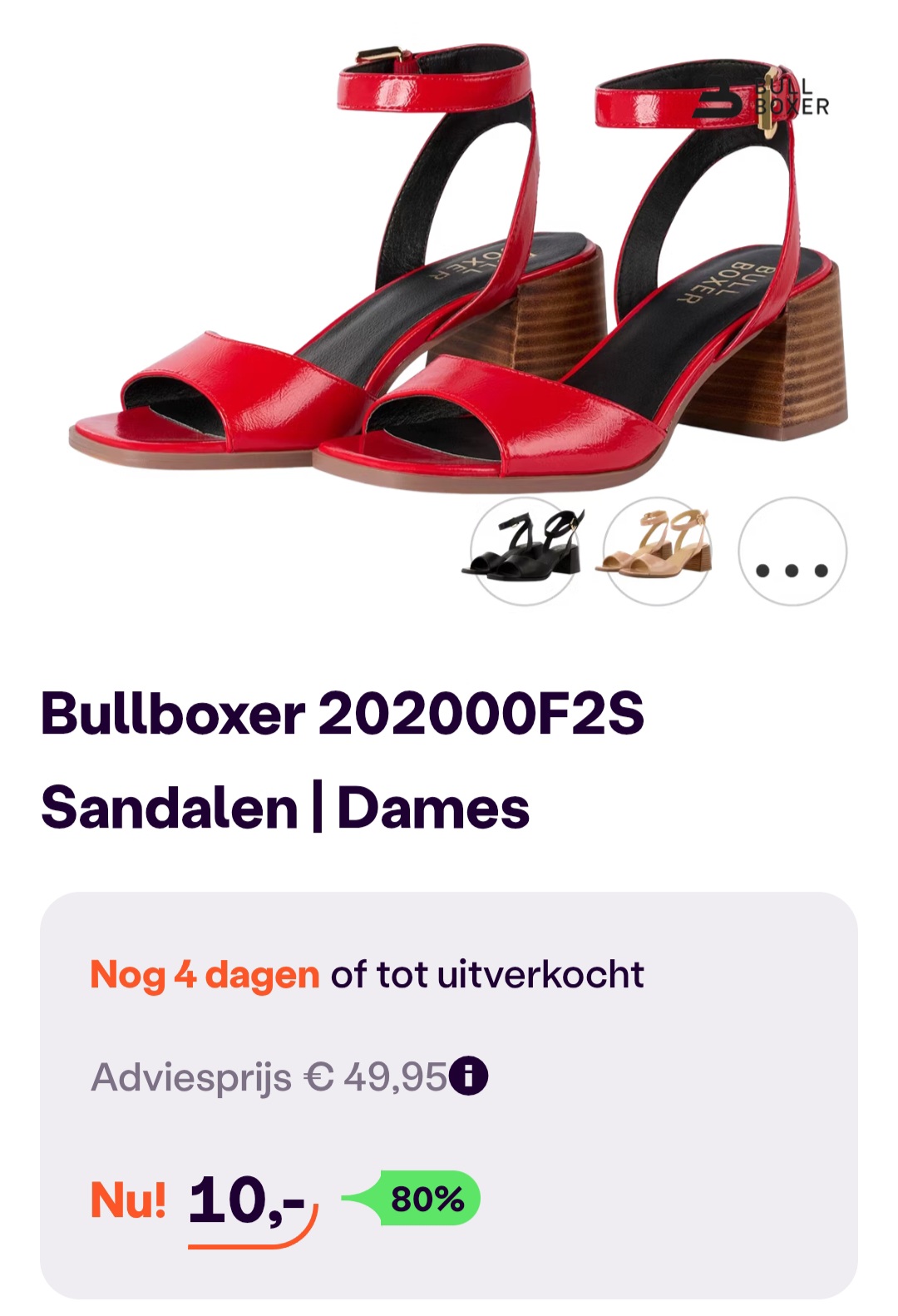 Bullboxer 202000F2S dames sandalen -80% op ibood.com