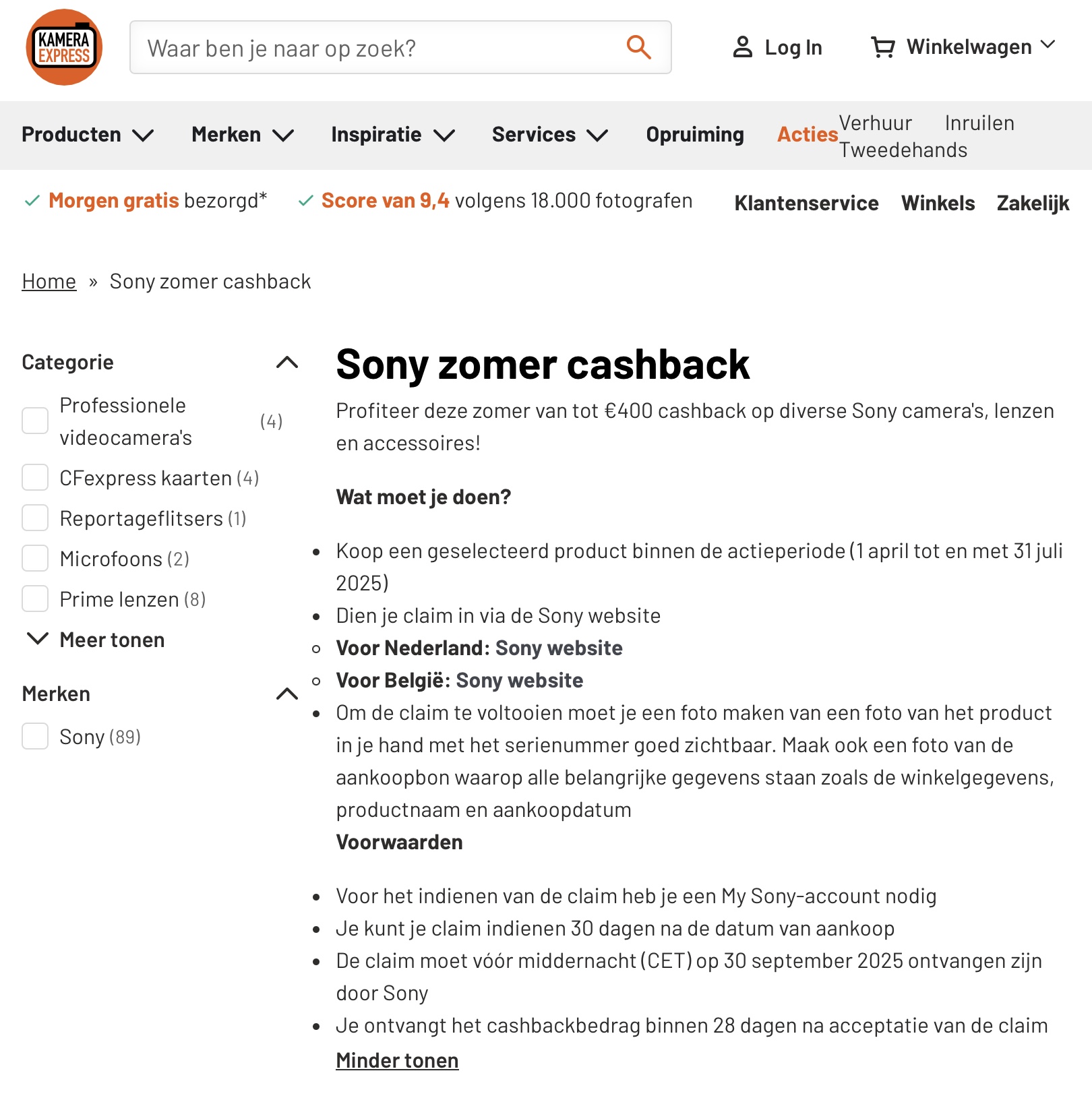 Kamera Express cashbackdeals