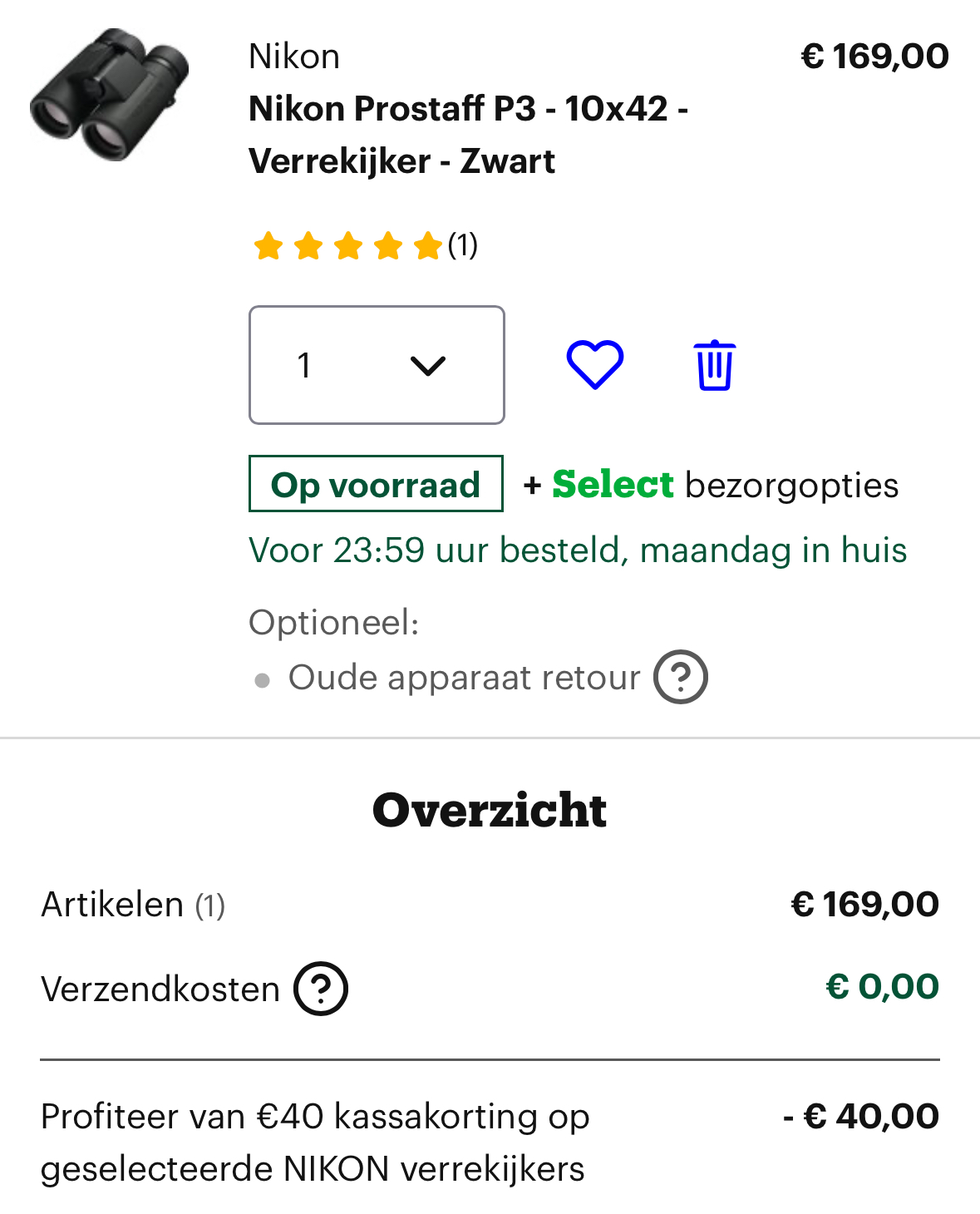Nikon verrekijkers