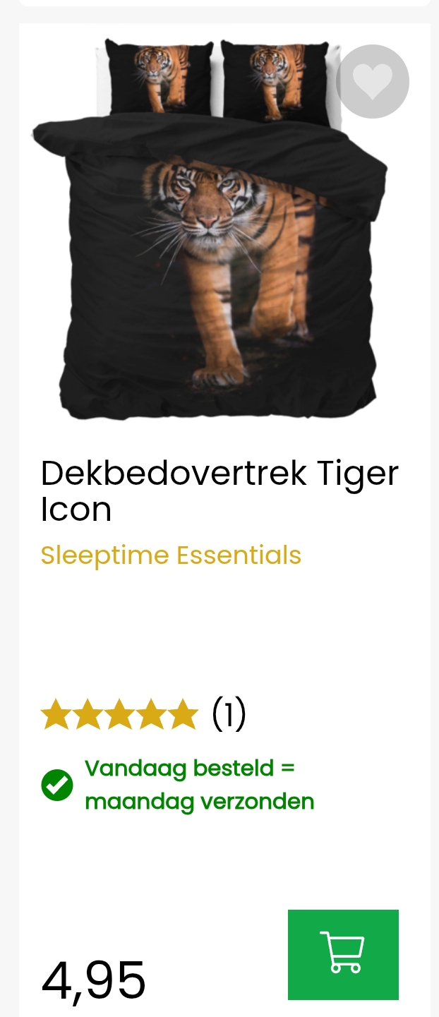 Dekbedovertrekken vanaf 4,95€