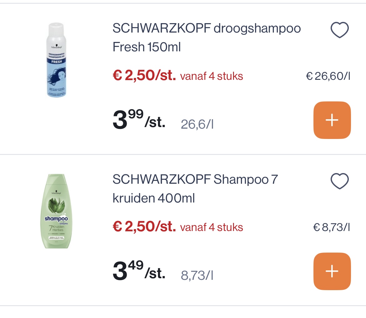 Schwarzkopf shampoo en syos reactie Kruidvat