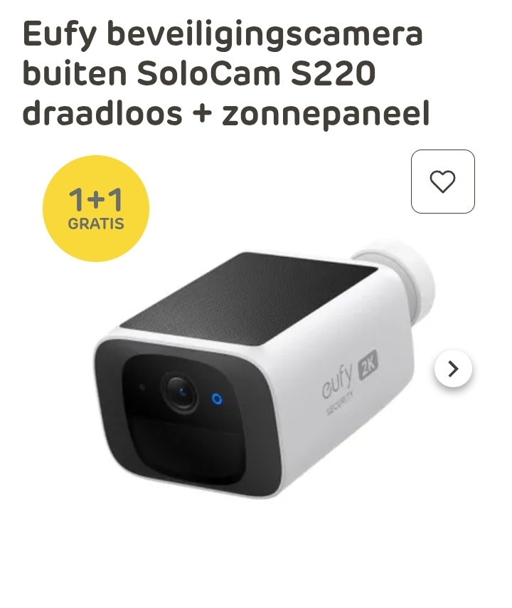 Eufy SoloCam S220 beveiligingscamera buiten