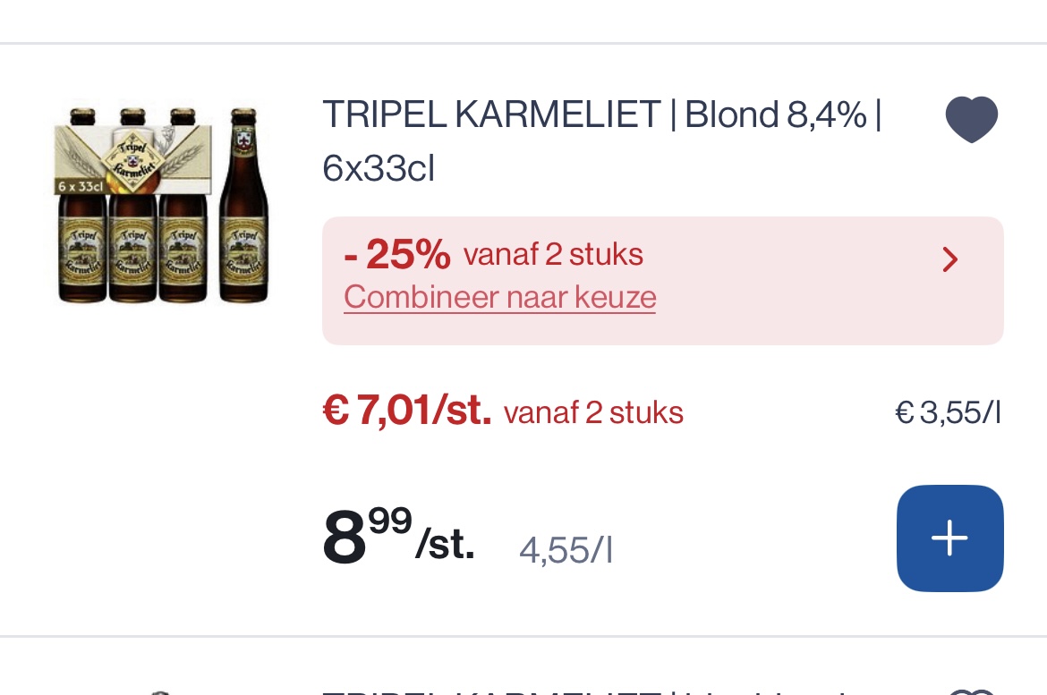 Verschillende bieren in promo reactie Delhaize