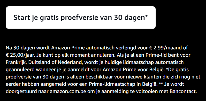 Amazon Prime Video – 1 maand gratis testen!