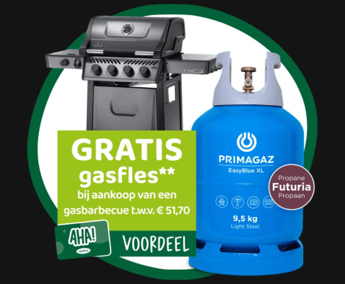 Koop een gasbarbecue, krijg een gratis gasfles