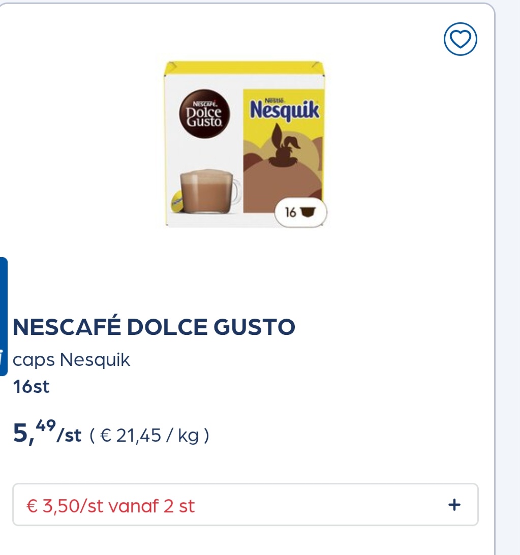 Dolce gusto caps 16 stuks