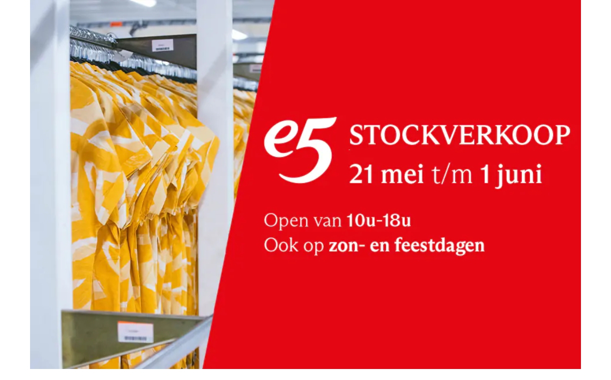 E5 stockverkoop Sint-Niklaas
