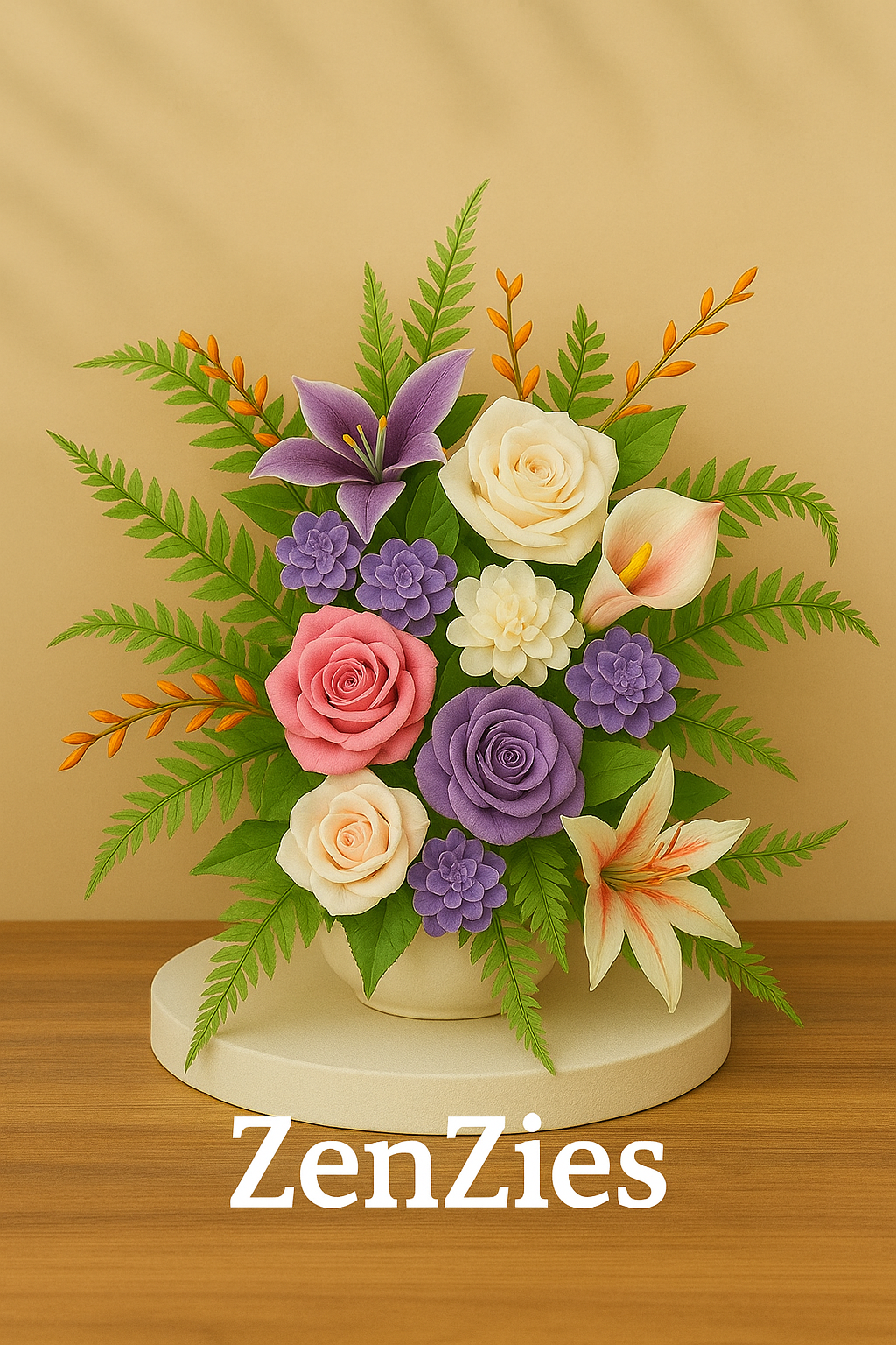 ZenZies boeket " Sunset Bloom " Ecologisch en 25% korting!