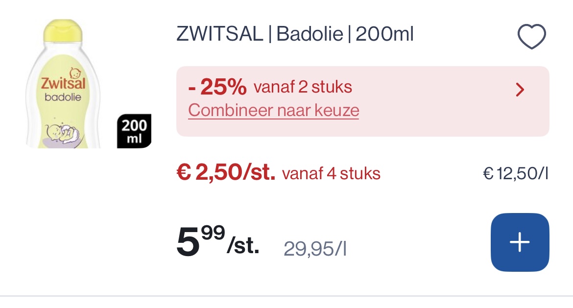 Zwitsal 👶🏼 met dubbele korting