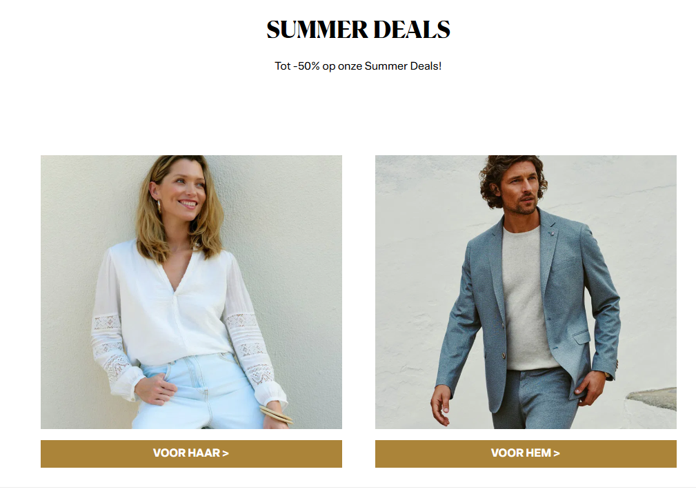 SUMMER DEALS met kortingen tot -50% 🌞