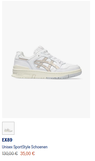 Tot 75% korting + 10% extra op Asics sportkleding en schoenen online