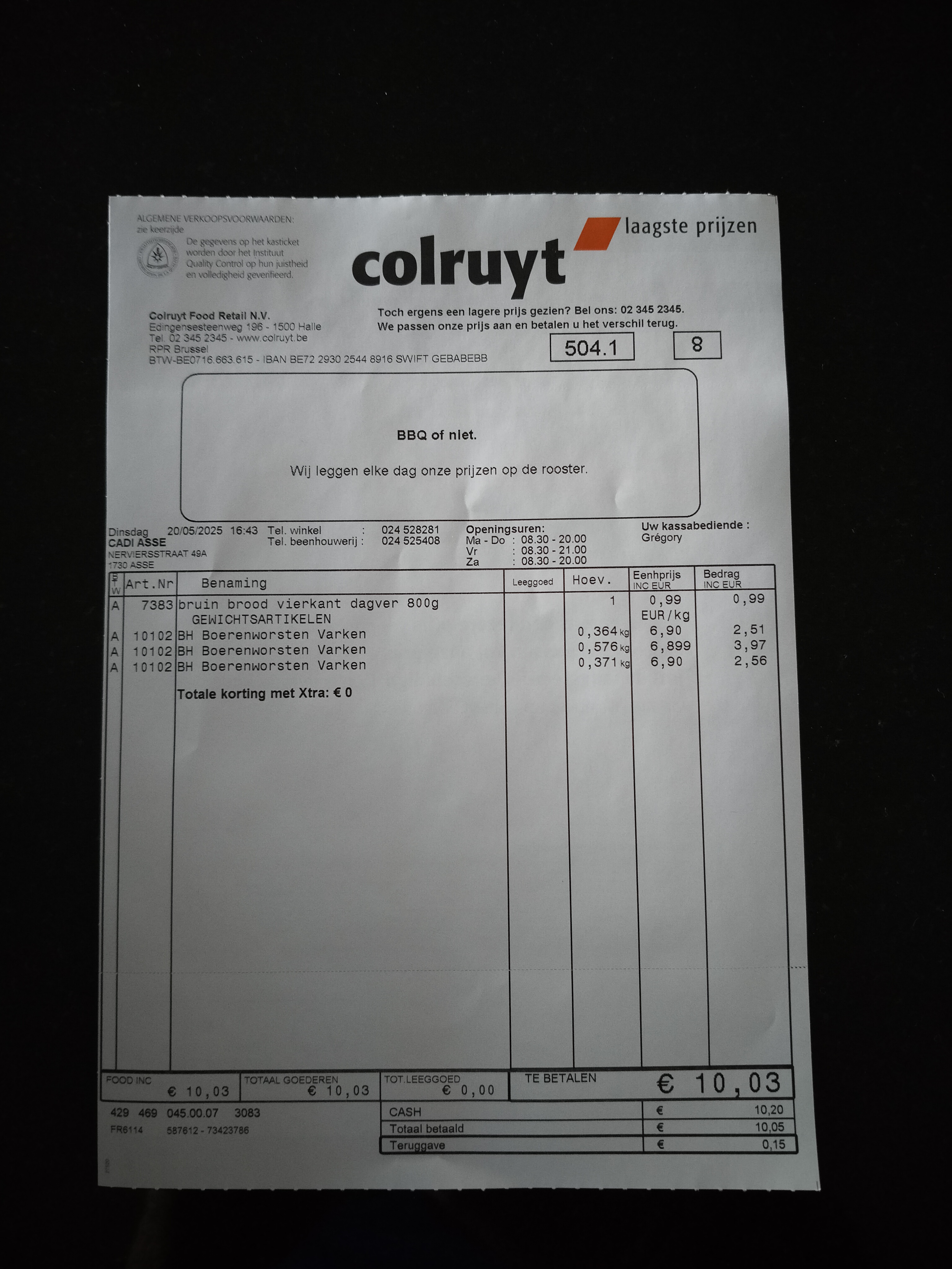 Boerenworsten aan €6,90 per kg bij Colruyt