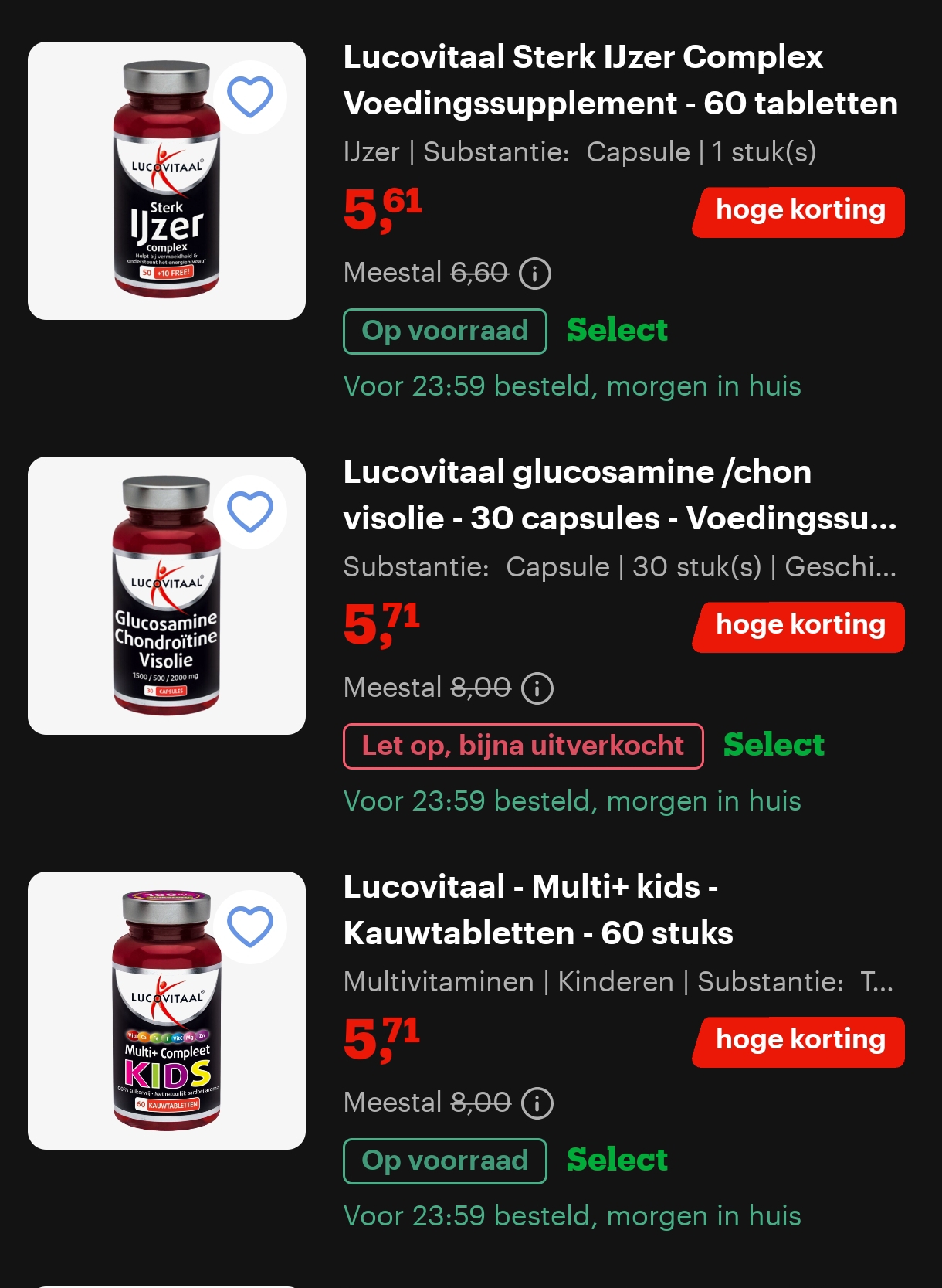 Lucovitaal aan hoge korting bij bol