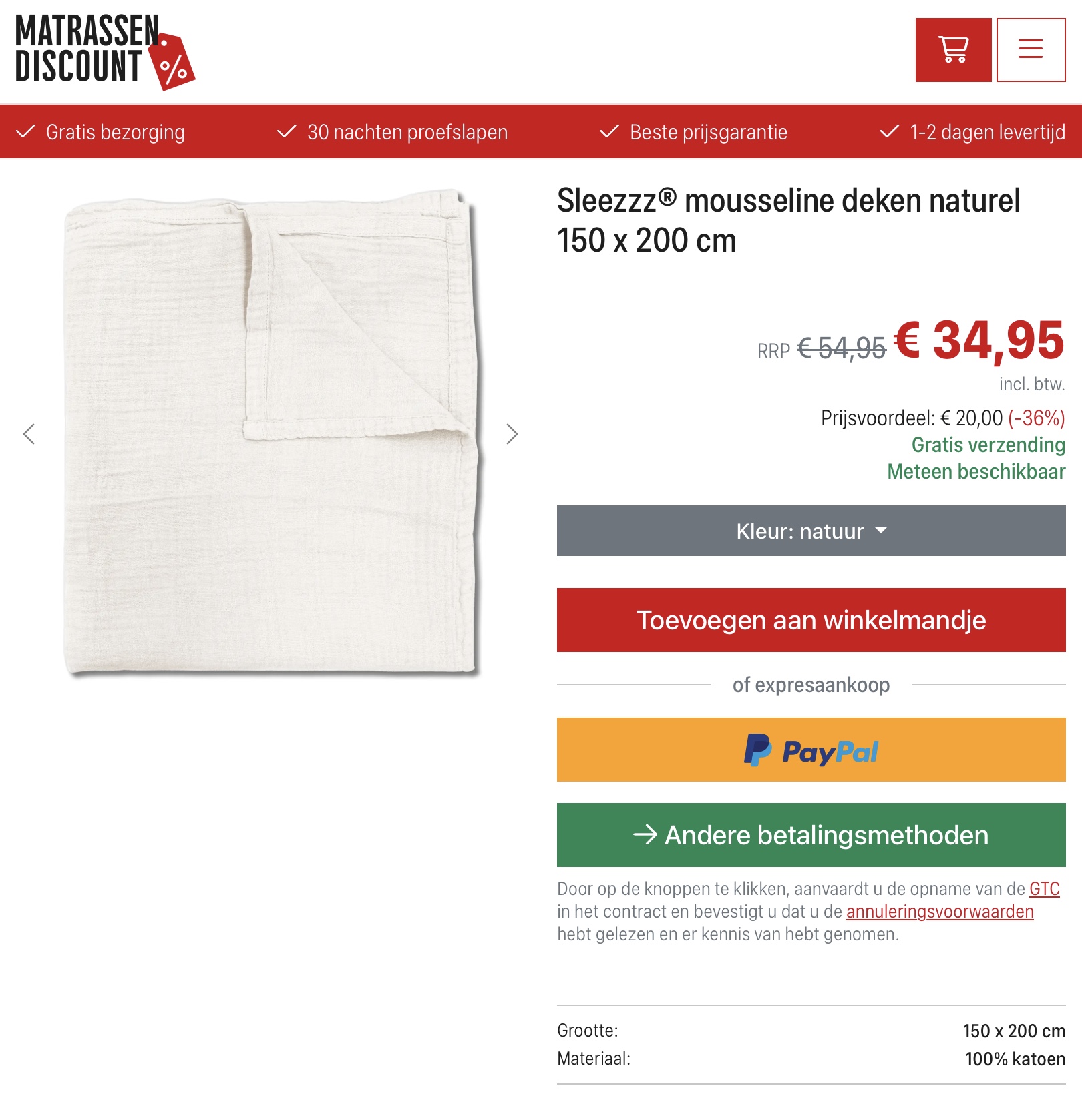 Matrassendiscount zomerdeals