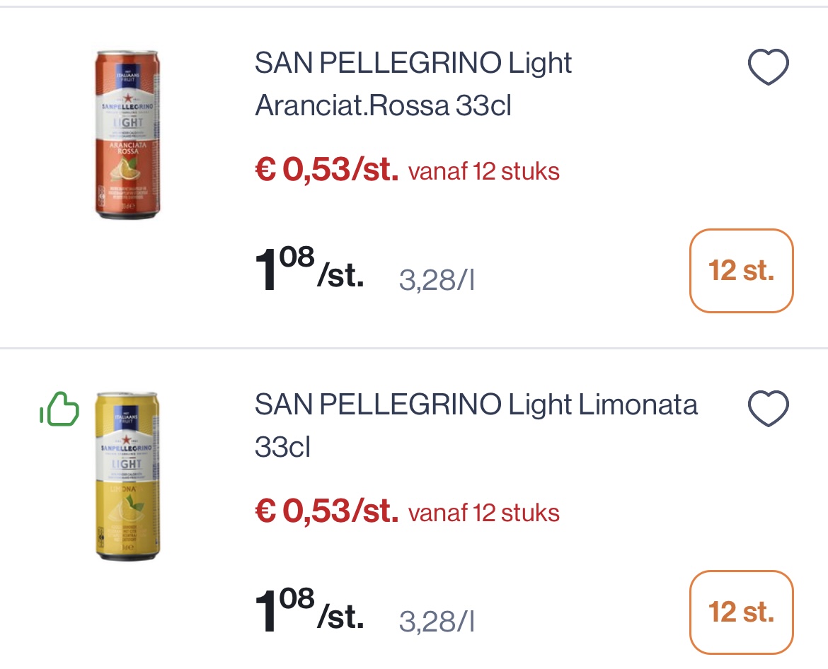 San pellegrino light -50%