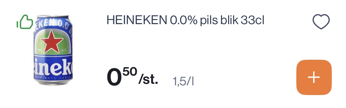 Heineken 0,0% heel goedkoop en Desperados virgin 0,0%