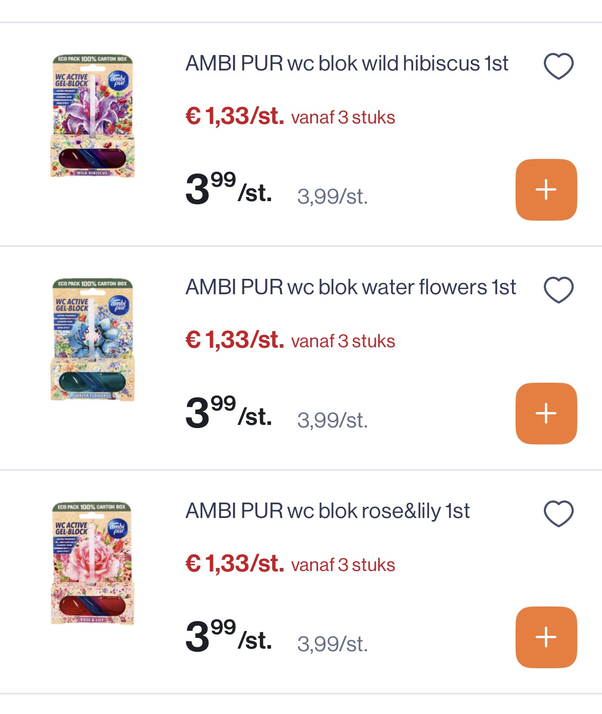 Albi pur wc blokjes heel goedkoop