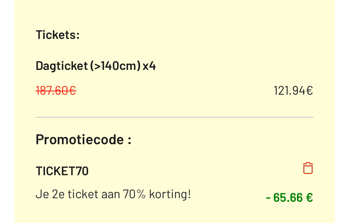 Kortingscode Bobbejaanland