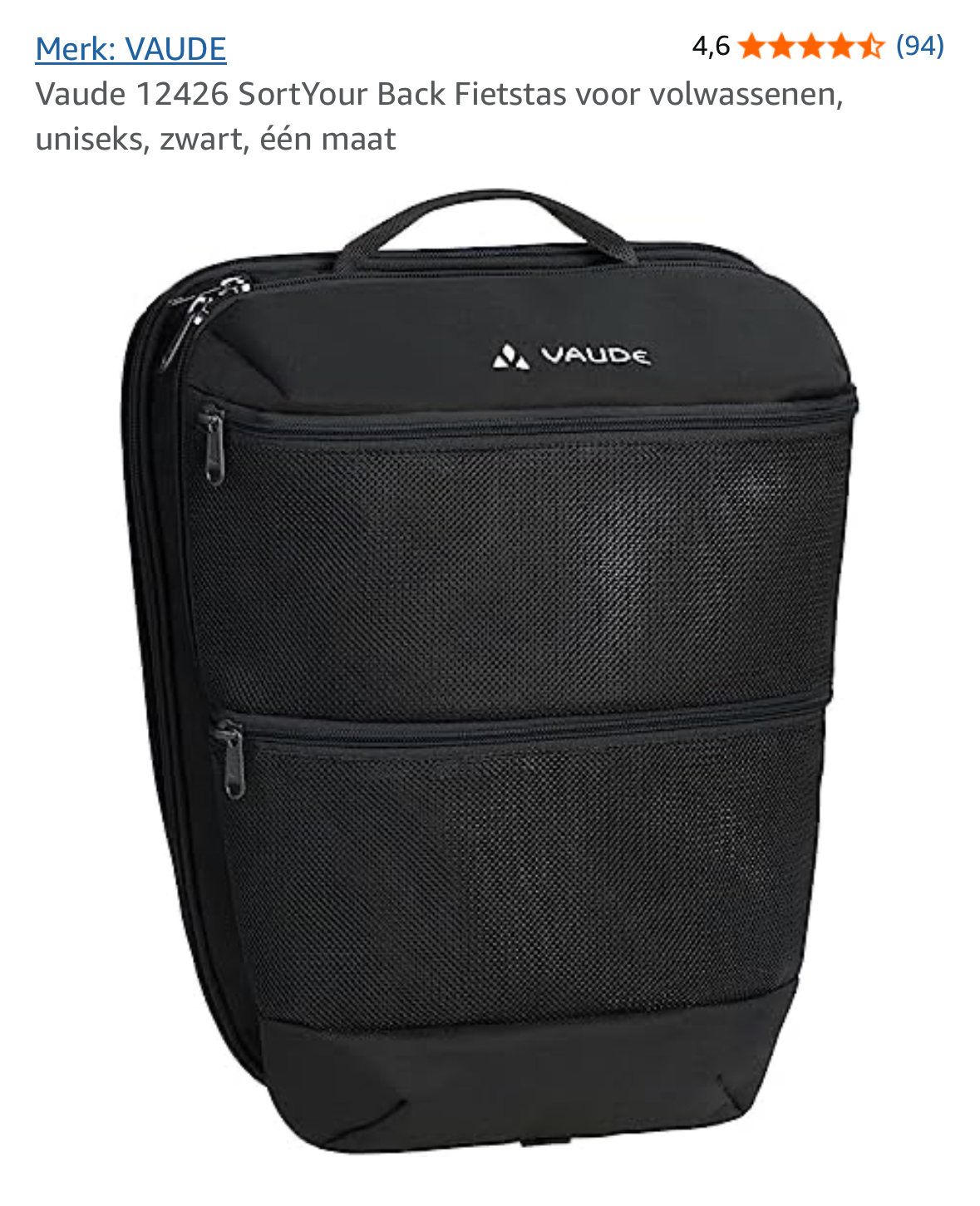 Vaude opberger Fietstas