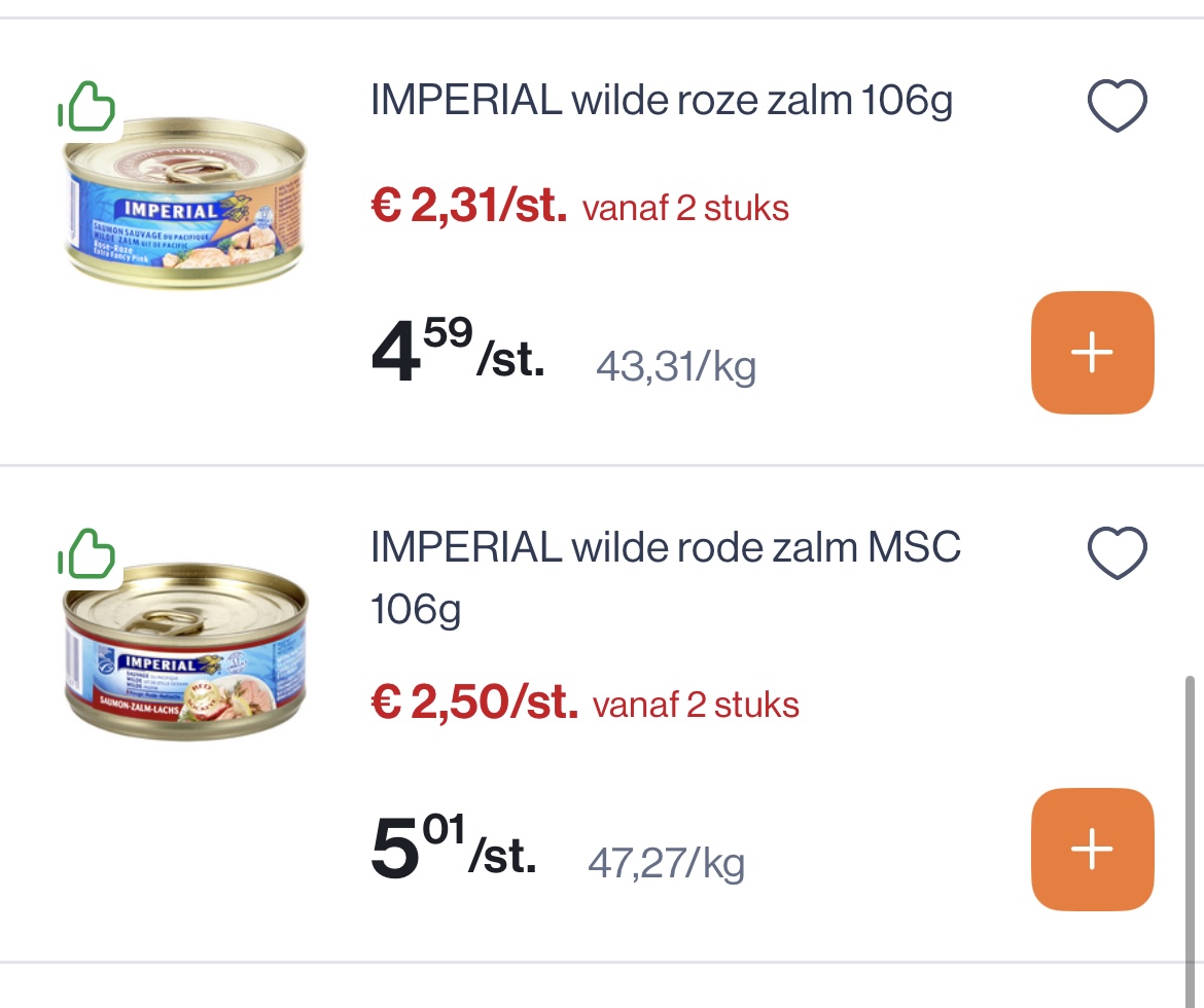 Imperial Blikjes wilde zalm -50%