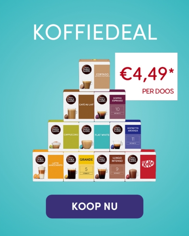Nescafé Dolce Gusto €4,49 per doosje ☕