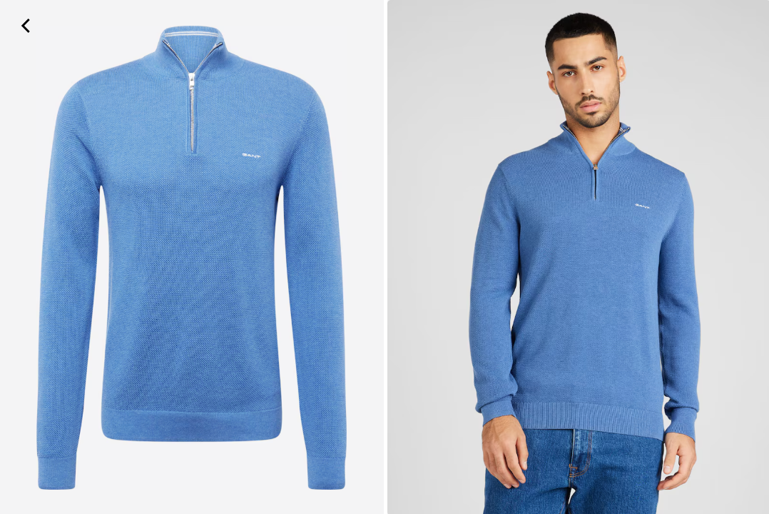 GANT Trui in Lichtblauw