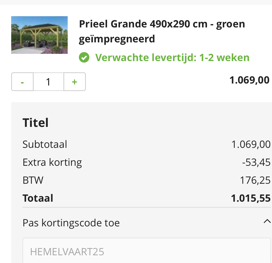 Kortingscode Van Kooten Tuin & Buiten Leven