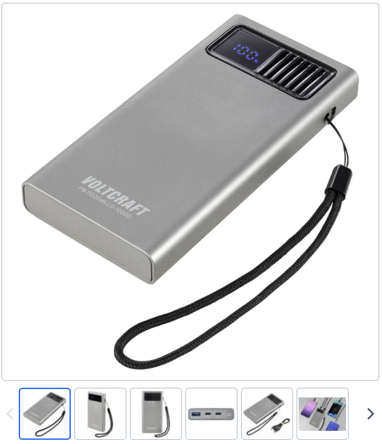 VOLTCRAFT Powberbank 10000 mAh