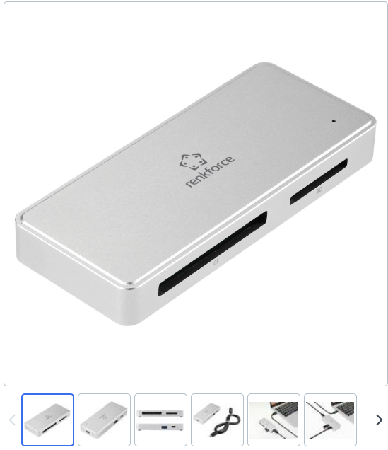 85% korting op de Renkforce geheugenkaartlezer!