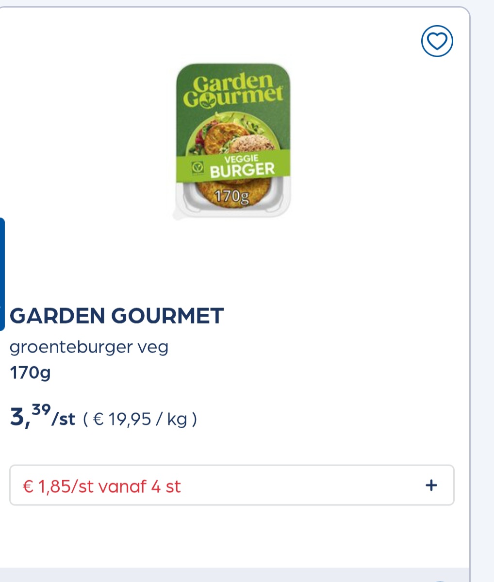 Garden gourmet goedkoper