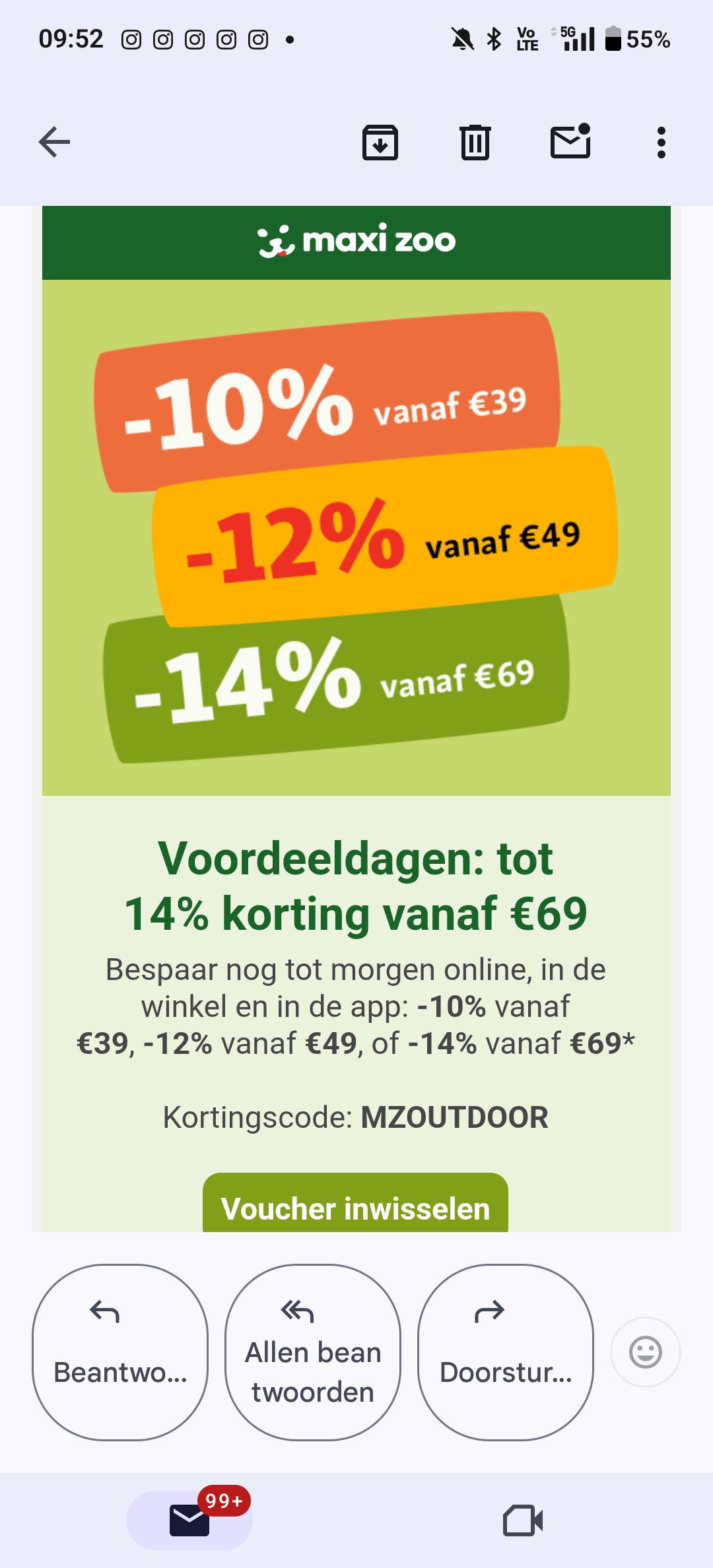 Tot 14% korting