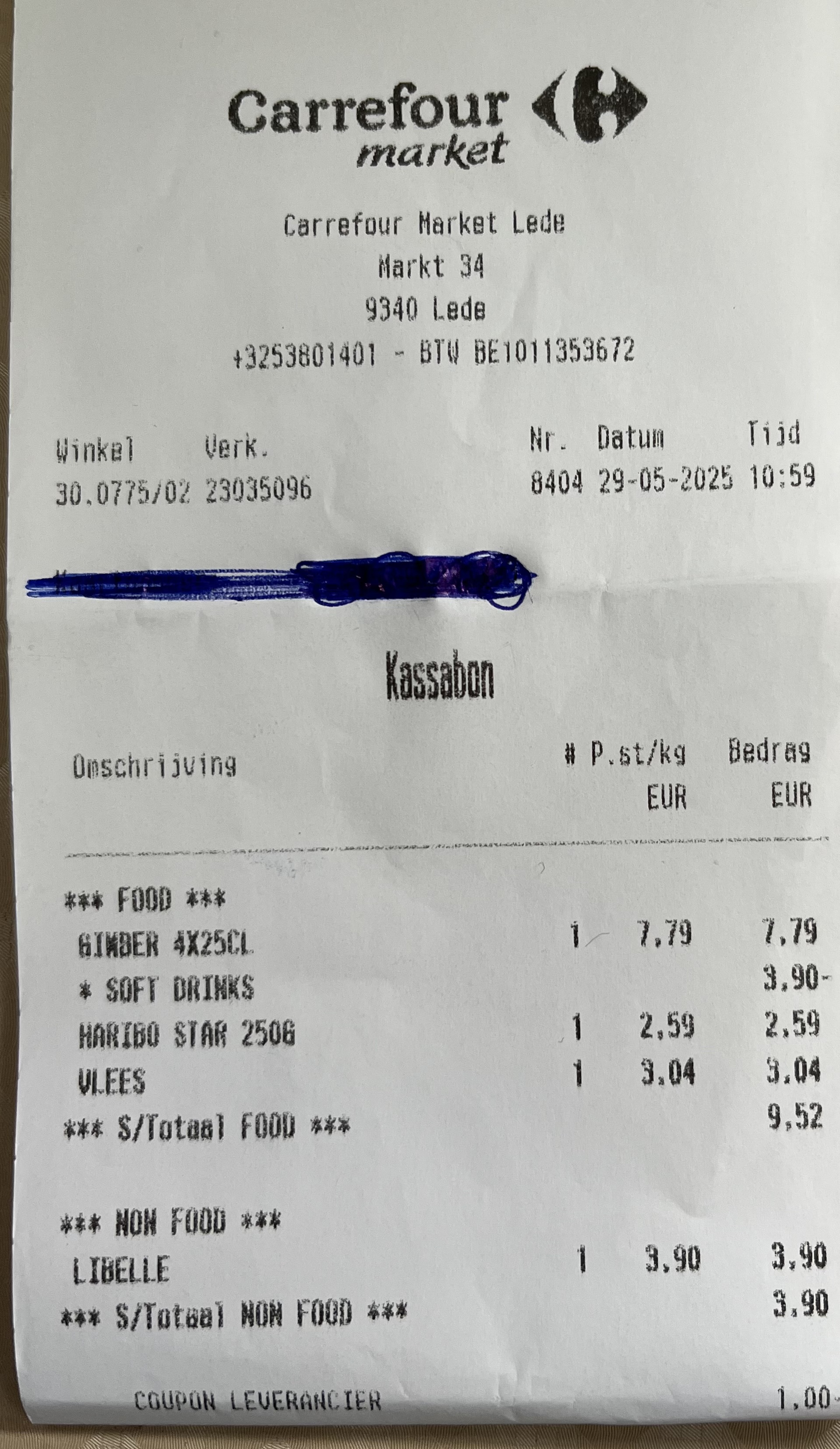 Gimber original blik 4x25 cl -50%