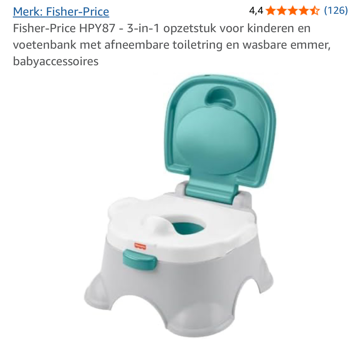 3-in-1 plaspotje Fisher-Price goedkoop bij Amazon Be