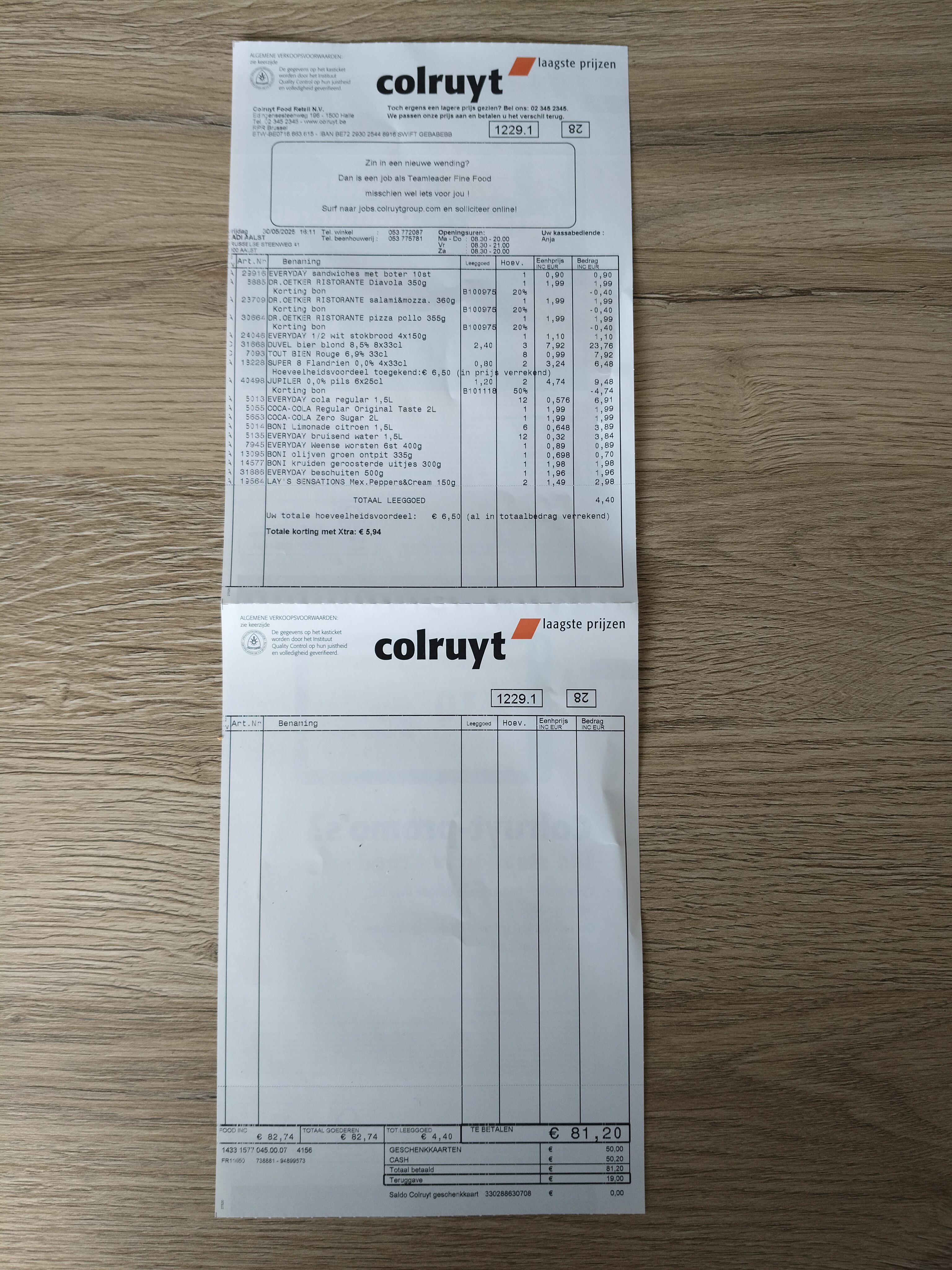 Colruyt koopjes op drank