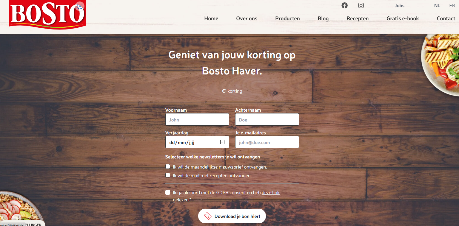 €1 korting op Bosto Haver