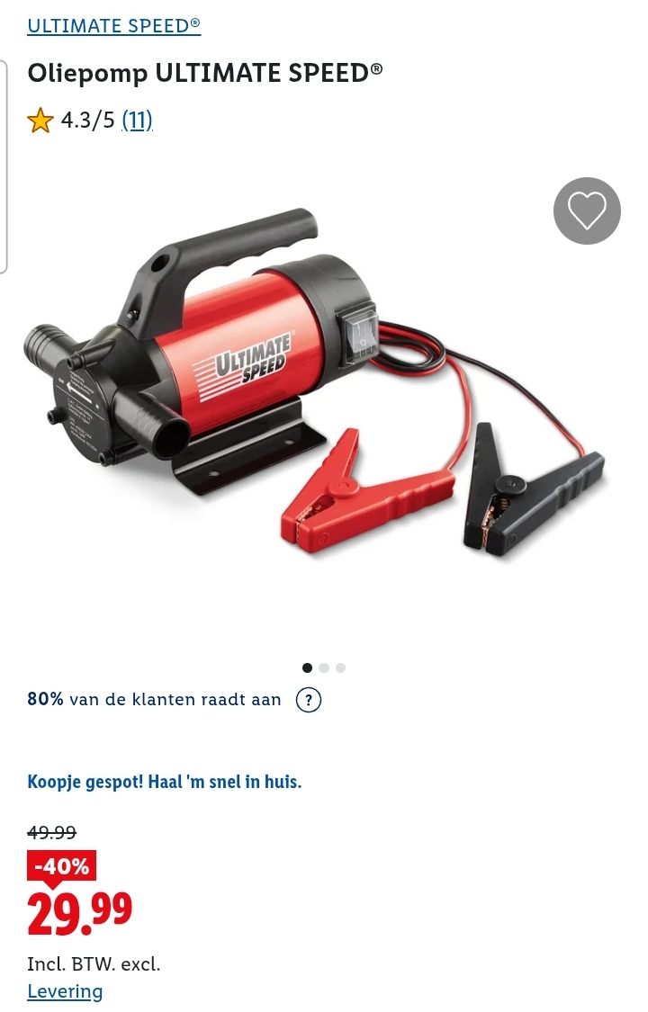 Oliepomp Ultimate Speed