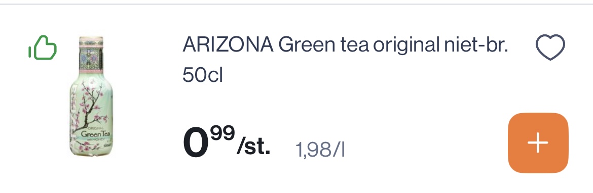 Arizona 500 ml goedkoper reactie Kruidvat