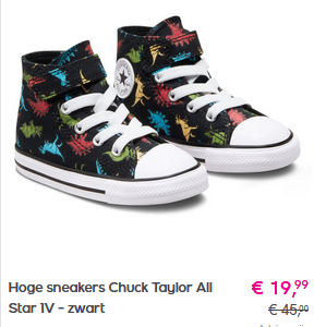 Tot 70% korting op Converse kleding en schoenen voor het hele gezin