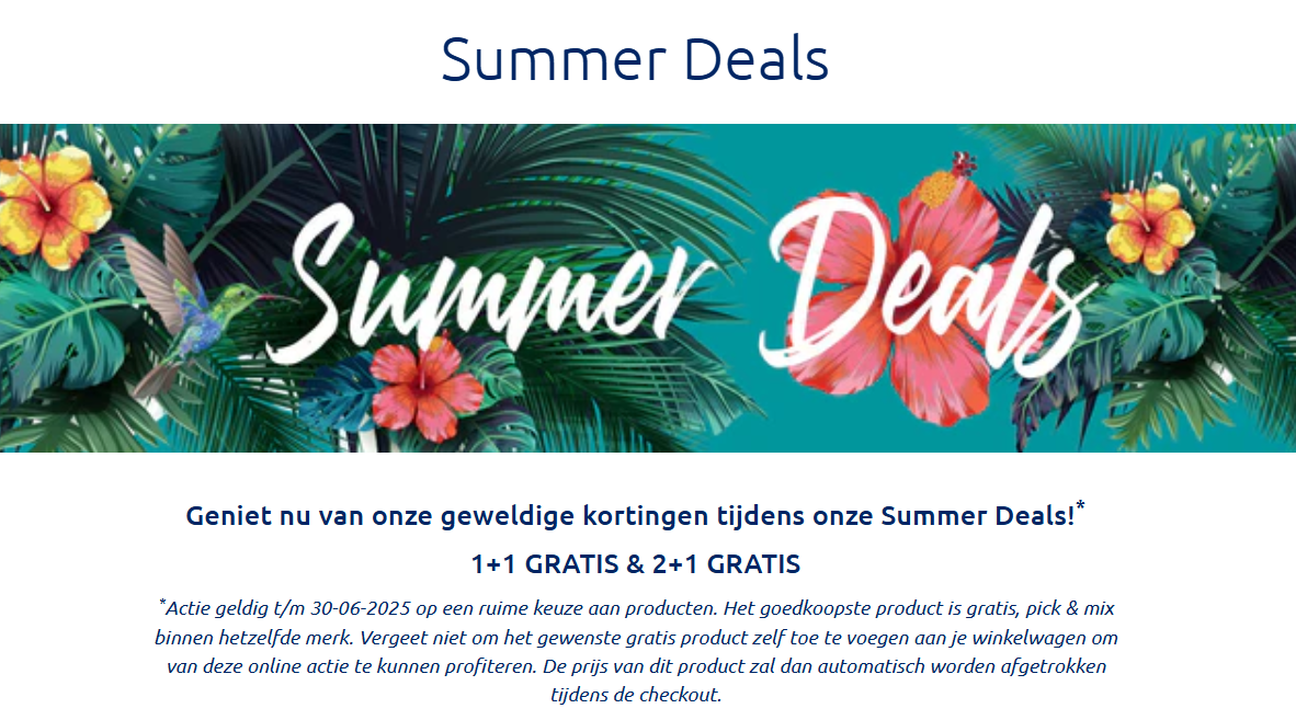 Benu: 1+1 en 2+1 gratis