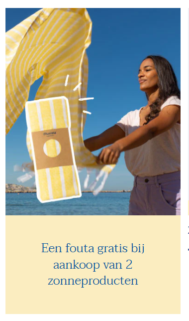 Gratis fouta bij Mustela zonnebescherming ☀️